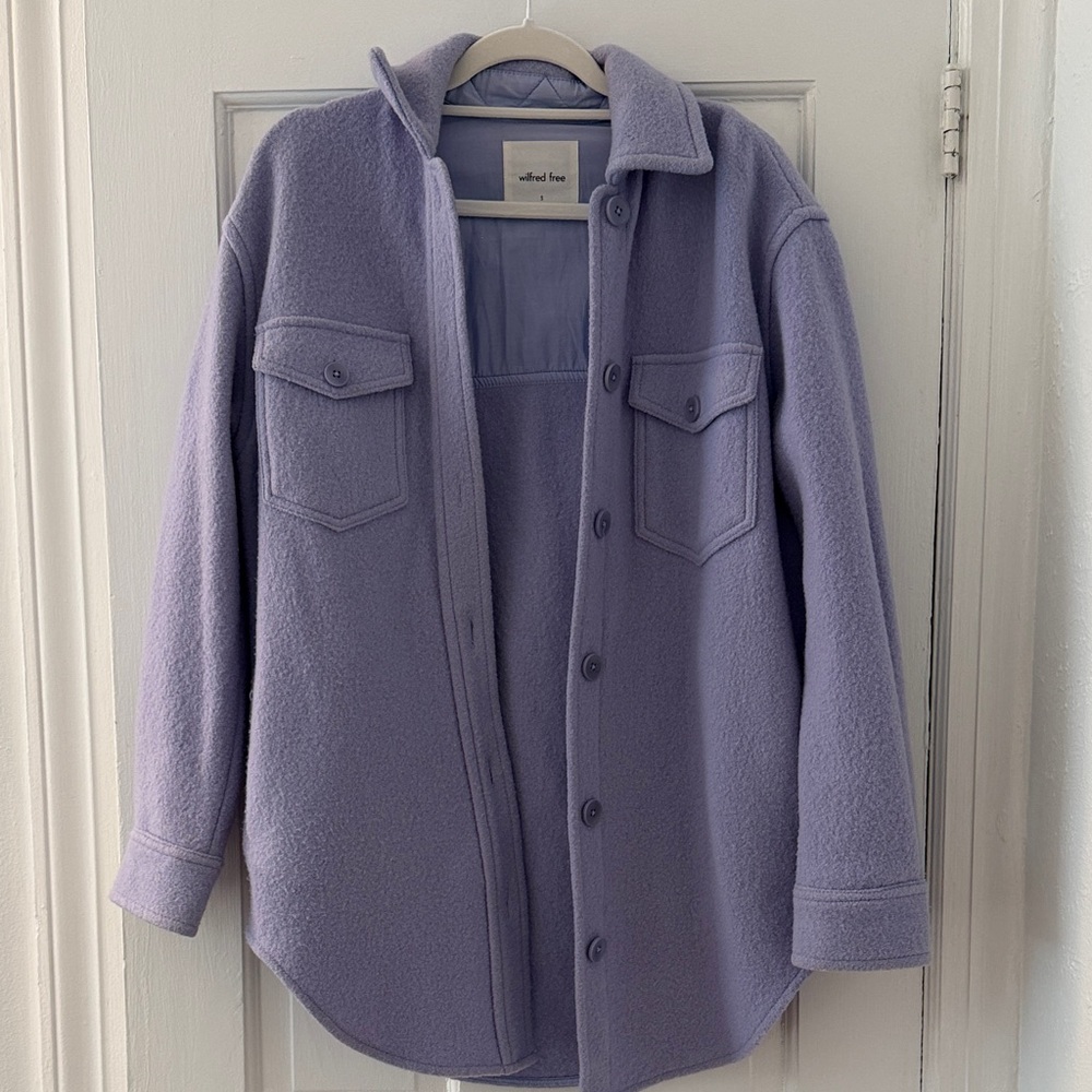 Wilfred Free Light Lavender Button-Up Shirt